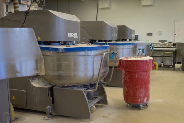 Three of their large mixing machines